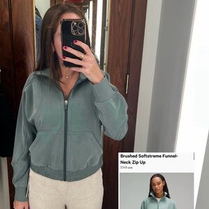 lululemon athletica Softstreme Funnel-Neck Bomber Jacket - Gray